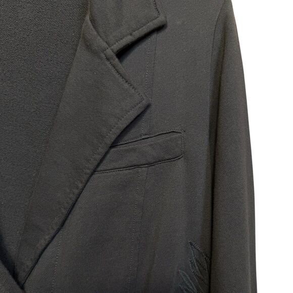 Soft Surroundings Embroidered Jacket Cardigan Small Gray Military Grunge Goth - Picture 6 of 12